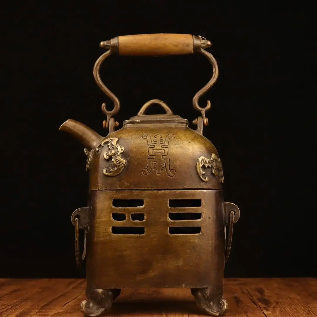 Afralia™ Antique Collection: Charcoal Fire Stoves, Warm Wine Pots, Copper Teapots & Home Decor