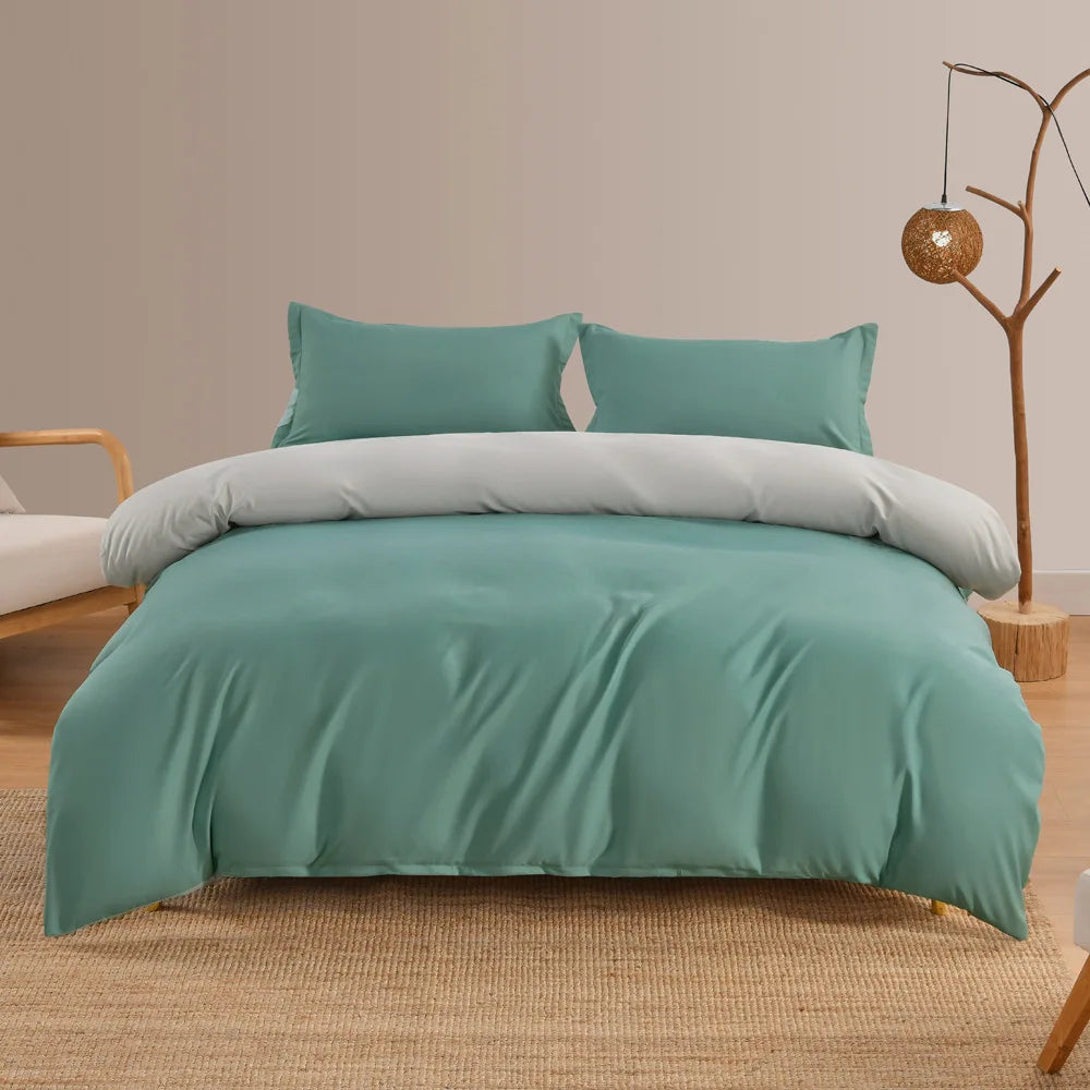Afralia™ Luxury Blue Duvet Cover Set with Sheet and Pillowcases
