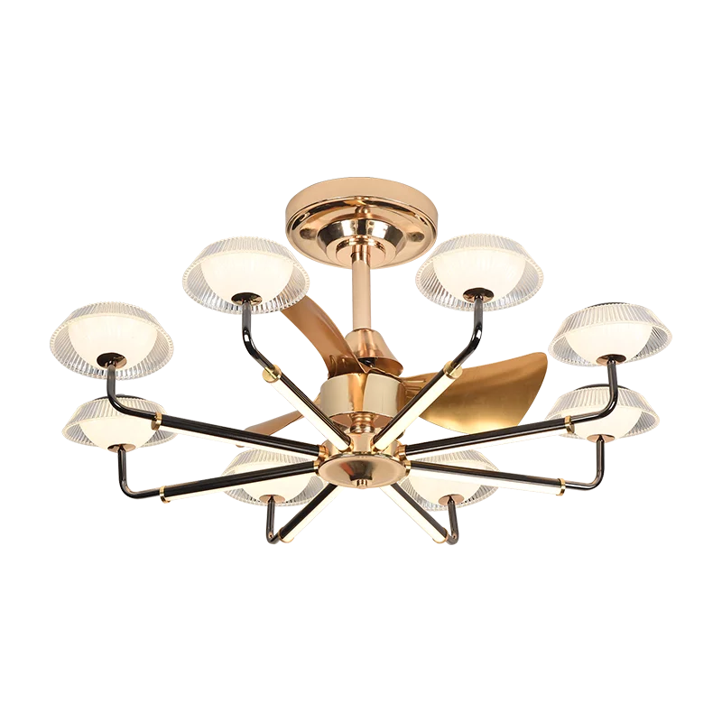 Afralia™ Tropics Fan Light Chandelier: Modern Simple Indoor Ceiling Board Summer Breeze Coastal Design