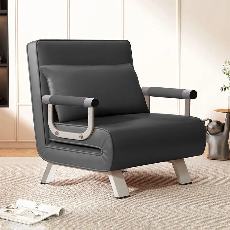 Afralia™ Luxury Modern Folding Sofa Bed Single Lounge Chair Elegant Apartment Recliner