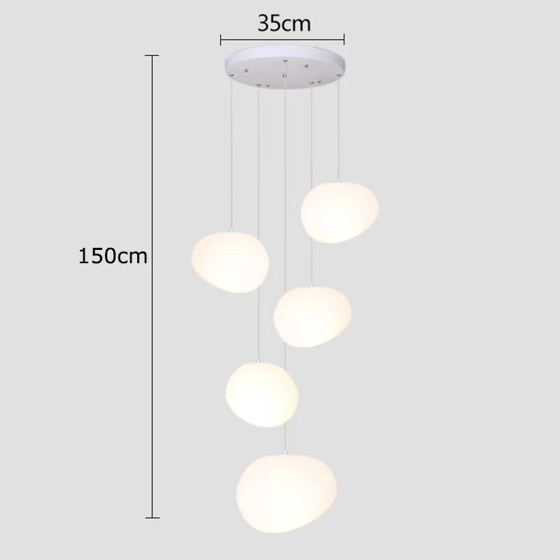 Afralia™ Modern LED Pendant Light Chandeliers for Living Room Staircase Indoor Lighting