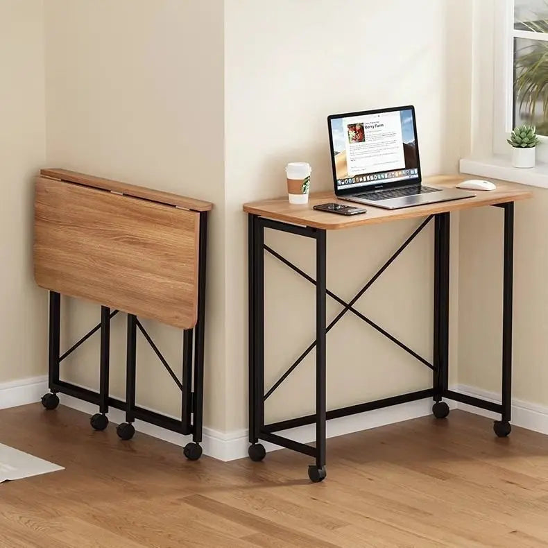 Afralia™ Compact Foldable Table: Removable, Space-Saving, Portable, No Installation Rectangular Model
