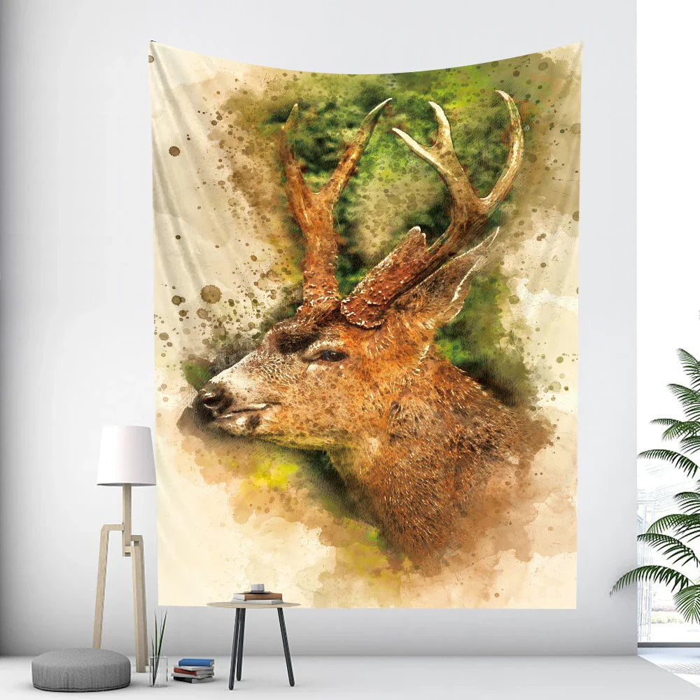 Afralia™ Elephant Tarot Psychedelic Tapestry for Home Decor and Yoga Room Zen Vibes