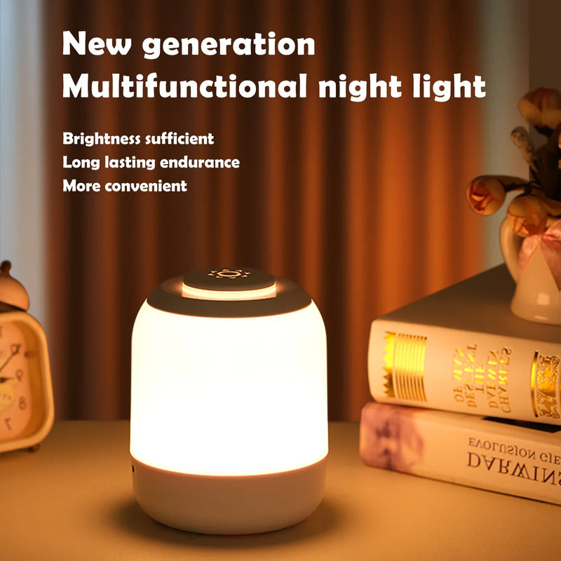 Afralia™ LED Touch Night Light Baby Sleeping Lamp with 3-Color Dimming