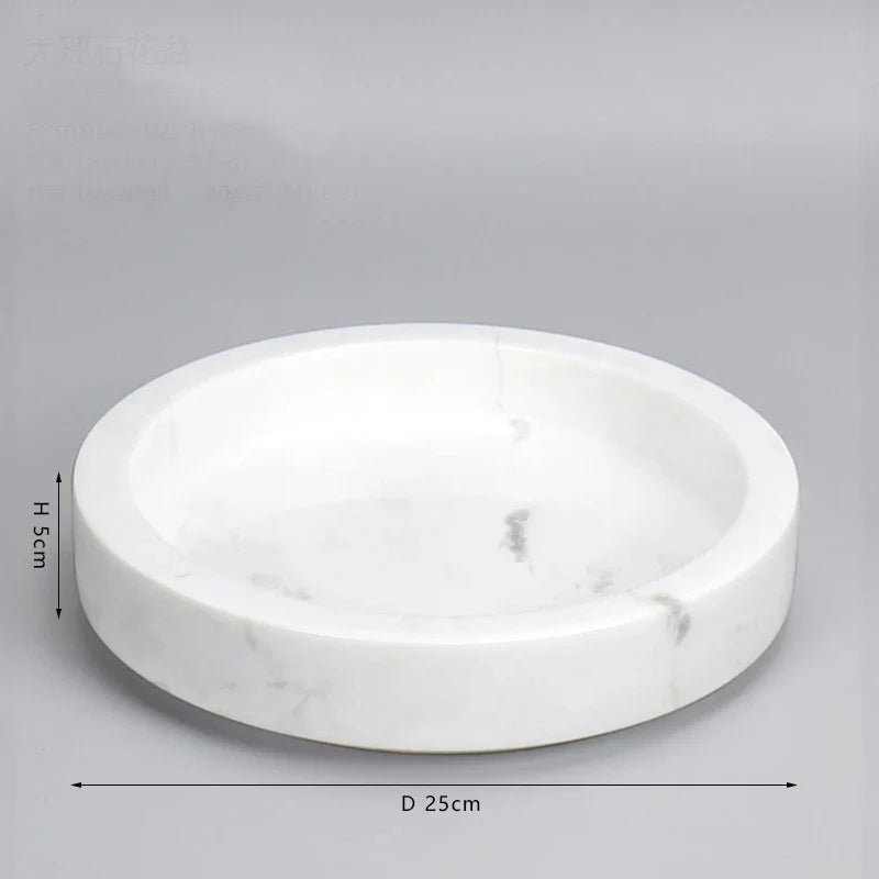 Afralia™ Marble Green Flower Pot - Luxury Stone Moss Simulation Planter Vase