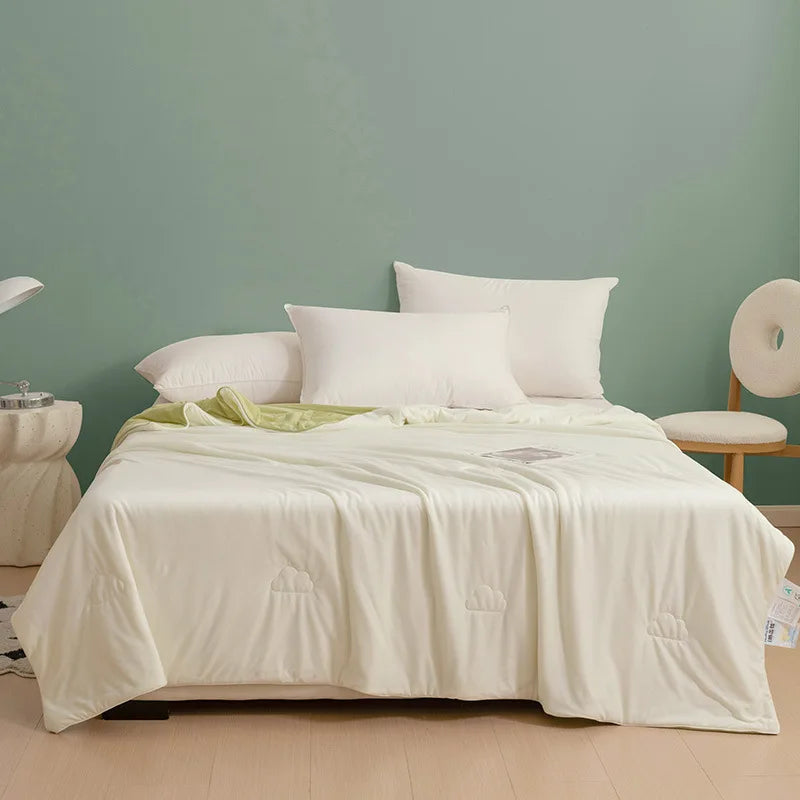 Afralia™ Summer Quilt Cool Blanket Single Double Minimalist Breathable Duvet