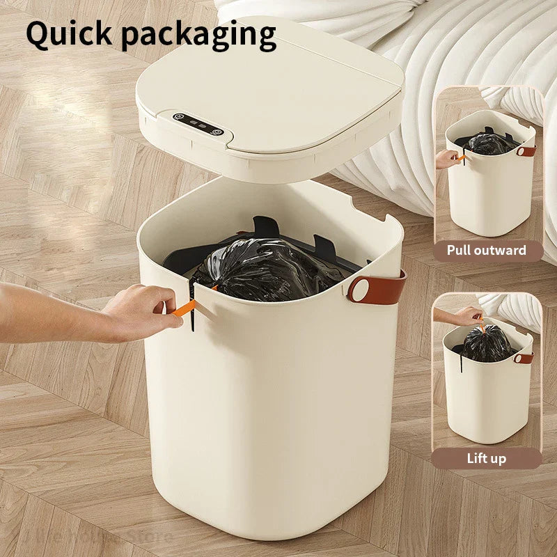 Afralia™ Smart Sensor Garbage Bin | Automatic Sealing Waste Can for Kitchen & Bathroom