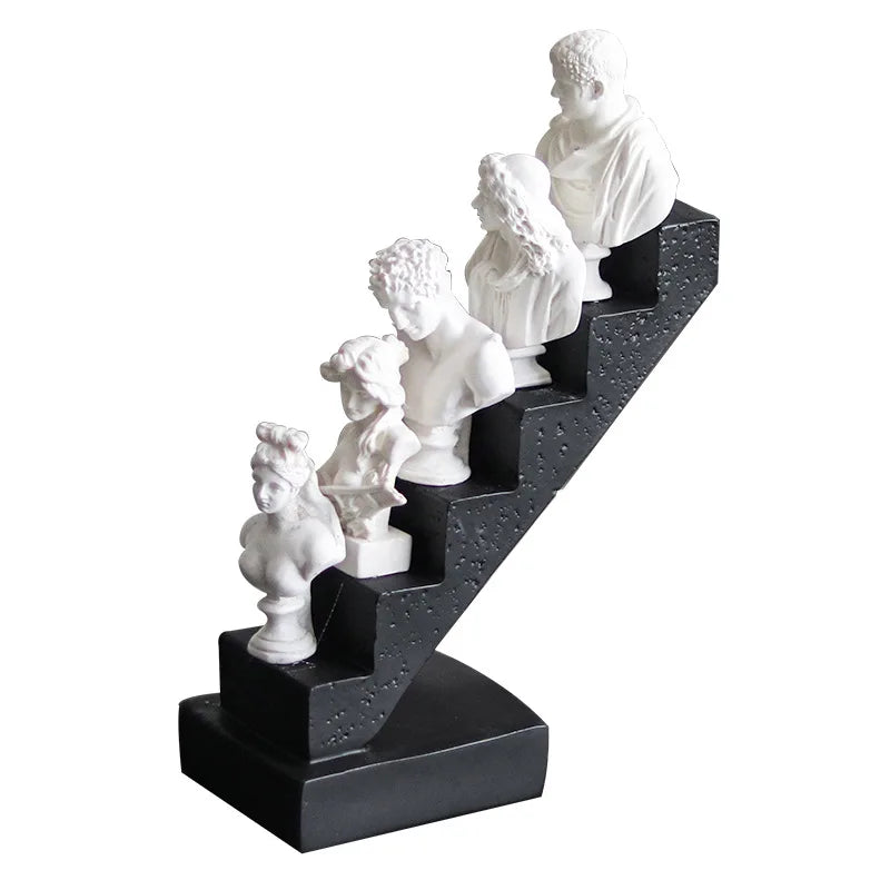 Afralia™ Abstract David Statue Sculpture Home Decor Figurine Ornament