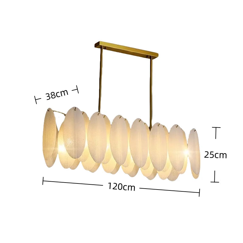 Afralia™ Luxury Feather Art Glass Chandelier - Nordic Minimalism Design