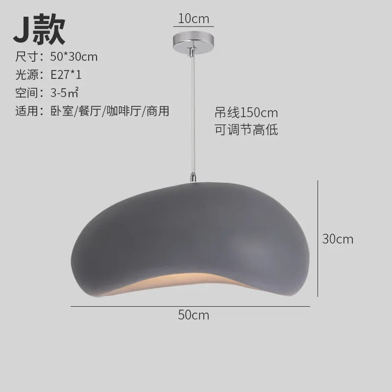 Afralia™ Minimalist Resin Pendant Light: Modern Nordic Chandelier for Restaurant and Bar Counter