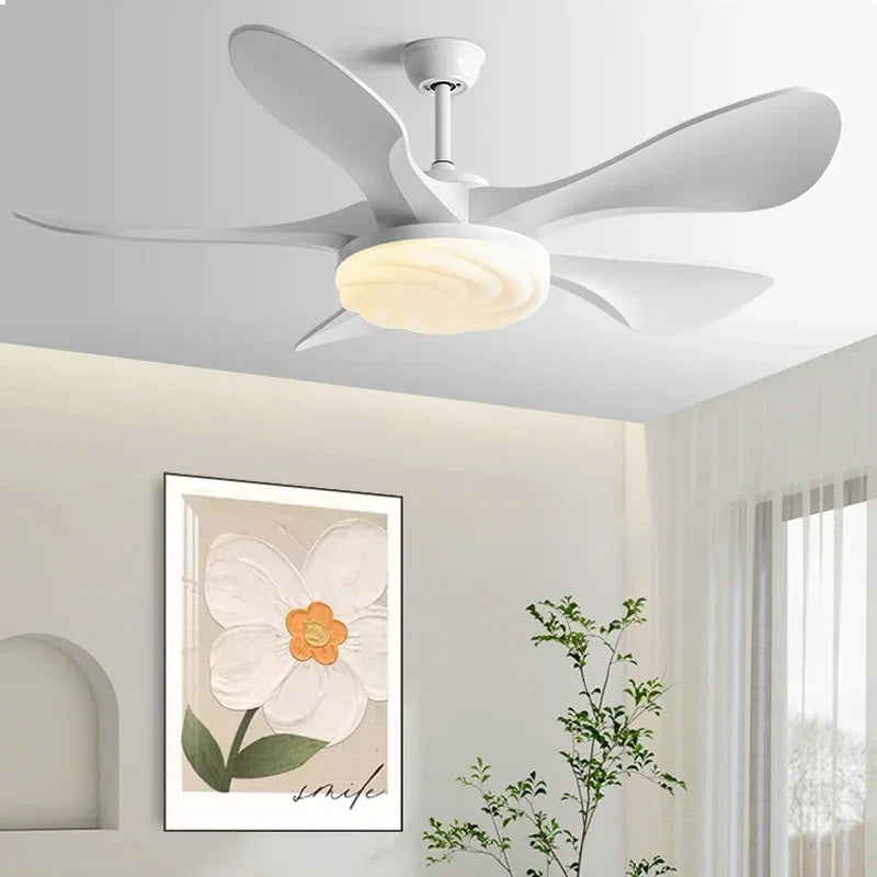 Afralia™ 58" Modern LED Ceiling Fan Light Strong Winds for Living Room & Restaurant