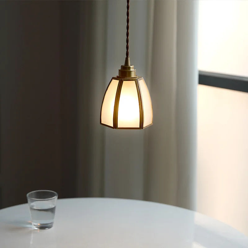 Afralia™ Glass Copper LED Pendant Lights: Modern Nordic Lighting for Home, Dining, & Restaurant