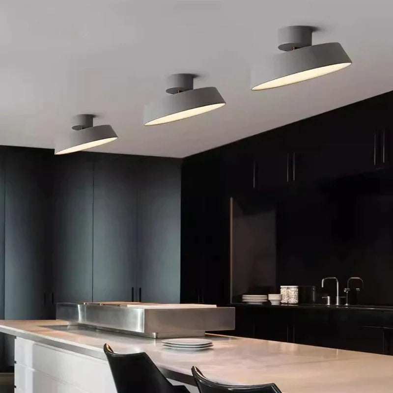 Afralia™ Macaron LED Ceiling Light - Modern Rotatable Lamps for Home & Bar