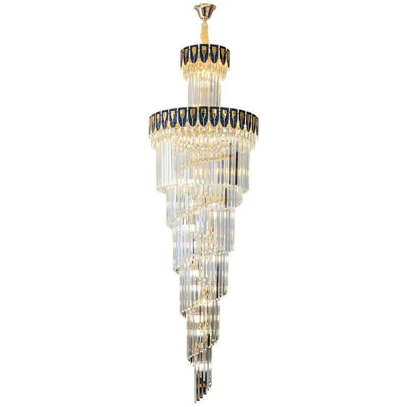 Afralia™ Crystal Chandelier: Elegant Villa Living Room Lighting