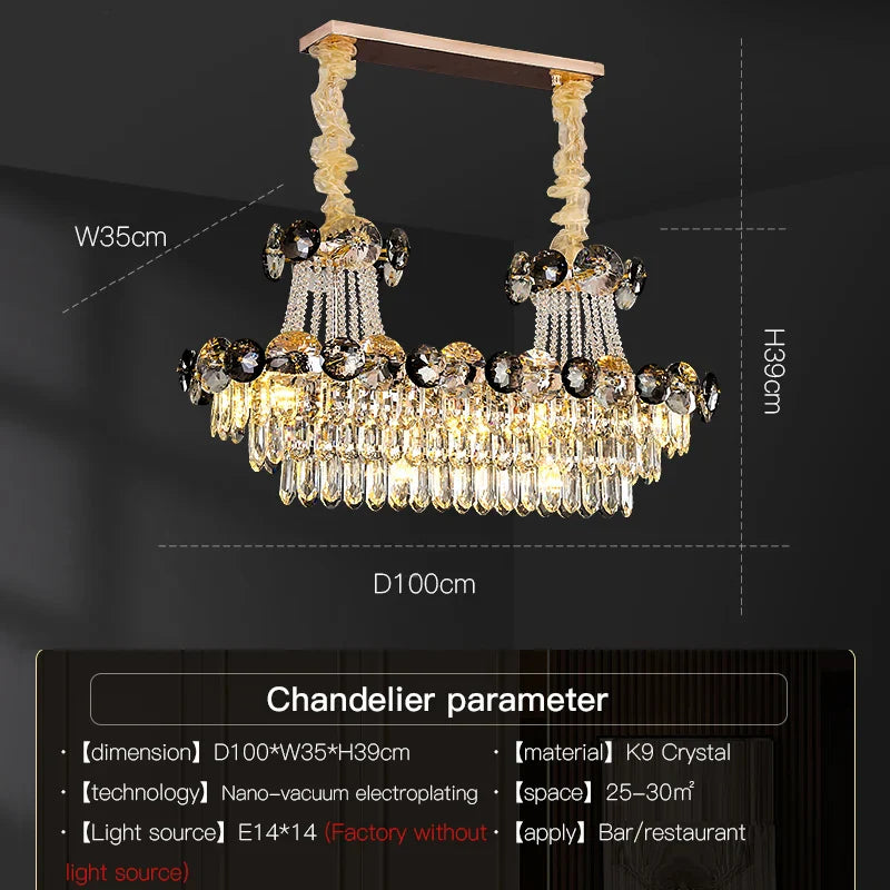 Afralia™ Crystal Chandelier: Modern Nordic Luxury for Living Room, Dining Room, Bedroom