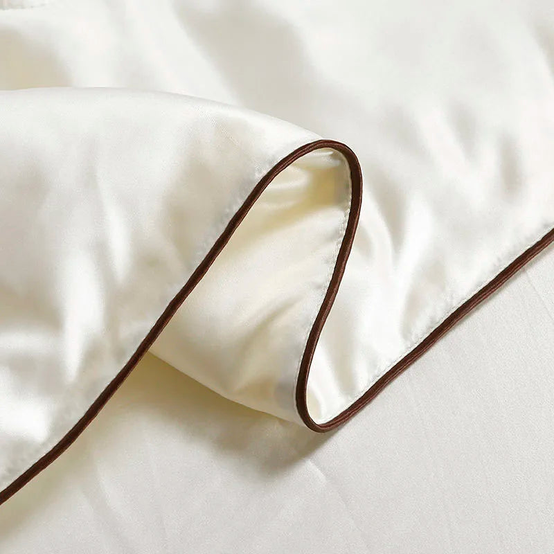 Afralia™ Embroidered Satin Rayon Queen Quilt - Luxe Summer/Autumn Comforter