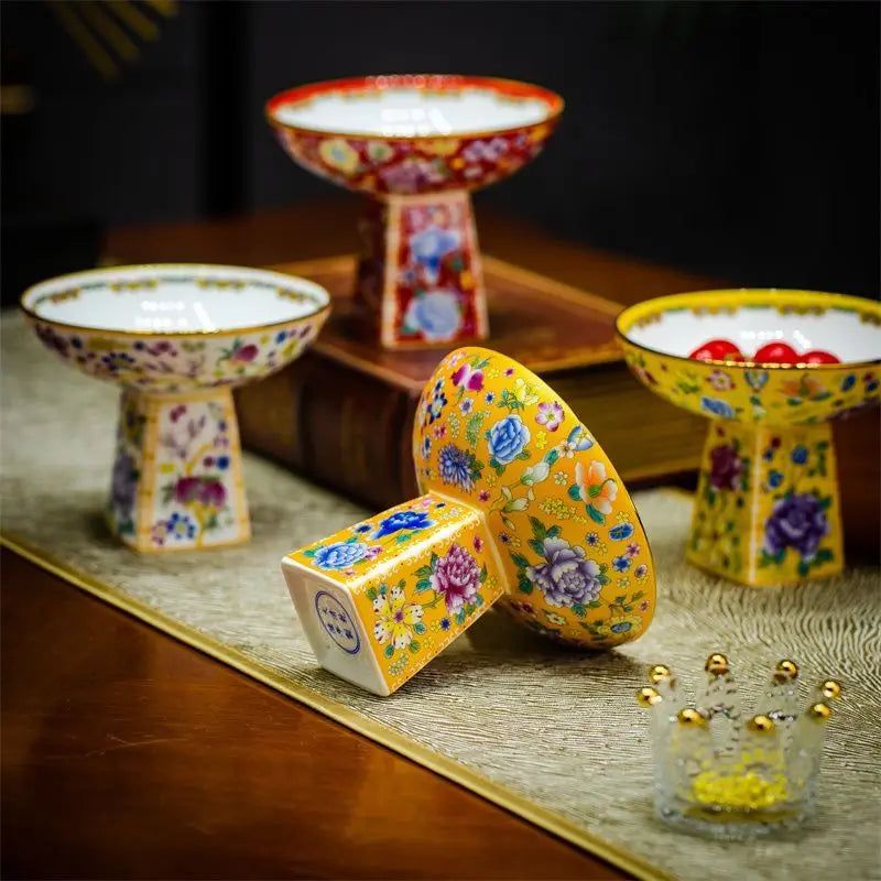 Afralia™ Ceramic Fruit Plate Large Capacity for Living Room Home Decor Refreshment