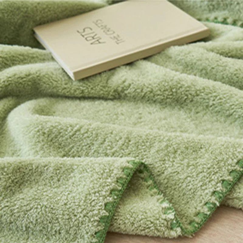 Afralia™ Cloud Comforter: Plush Double-sided Office Nap Blanket, High-end Solid Color Velvet Blanket