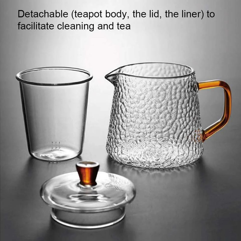 Afralia™ Borosilicate Glass Teapot with Infuser for Puer Tea and Boiling Water