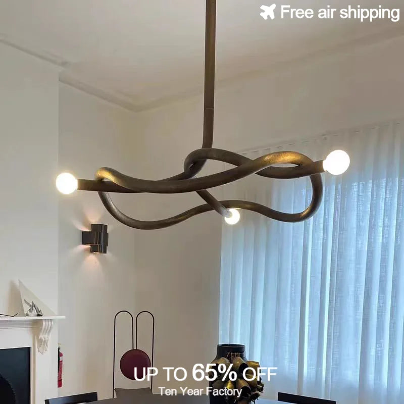 Afralia™ Brass Black Chandelier Dimmable Ceiling Light, Modern Luxury Art Deco Style