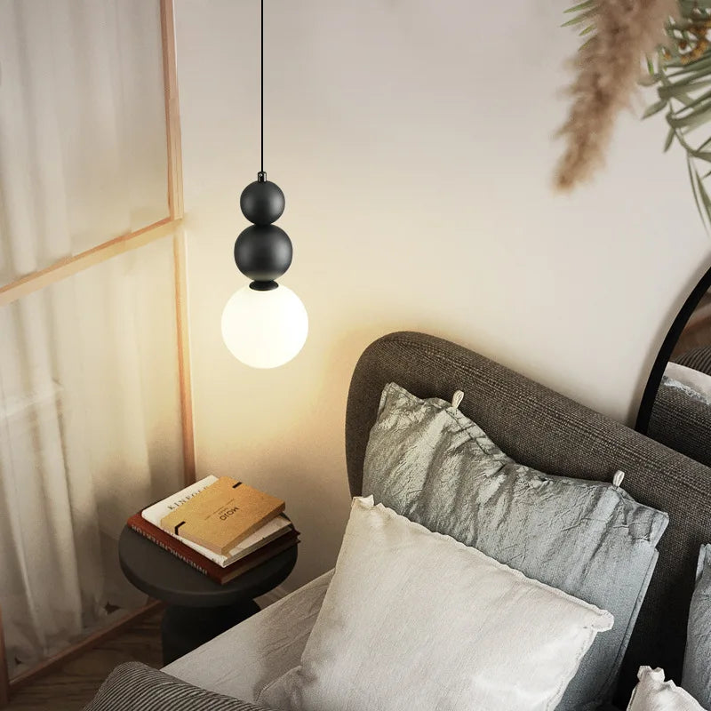 Afralia™ Nordic Macaroon Pendant Light for Bedroom and Living Room LED Hanging Lamps
