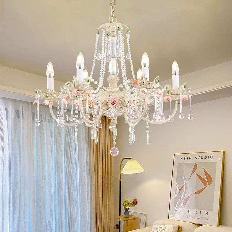 Afralia™ Crystal Chandelier: Elegant French Light Luxury Candle Design for Romantic Living and Dining Rooms