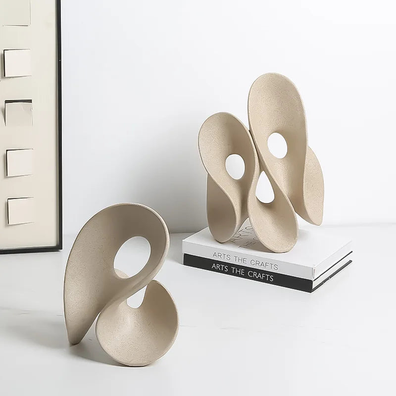 Afralia™ Coral Hollow Sculpture - Artistic Home Decor Figurine