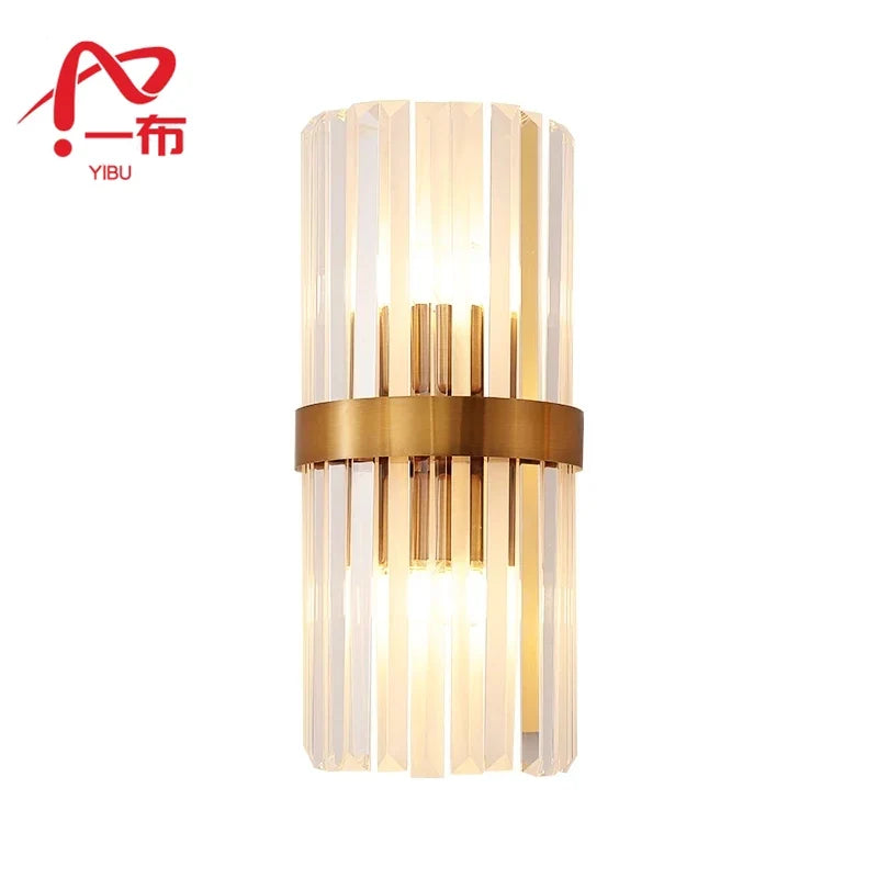 Afralia™ Gold Crystal Bracket Light: Stylish Lighting Fixtures for Home Wall Decor