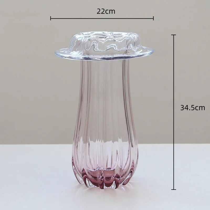 Afralia™ Wave Edge Glass Vase Terrarium for Home Decor & Storage