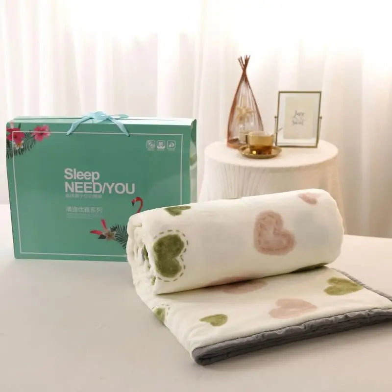 Afralia™ Thick Flannel Warm Lid Blanket