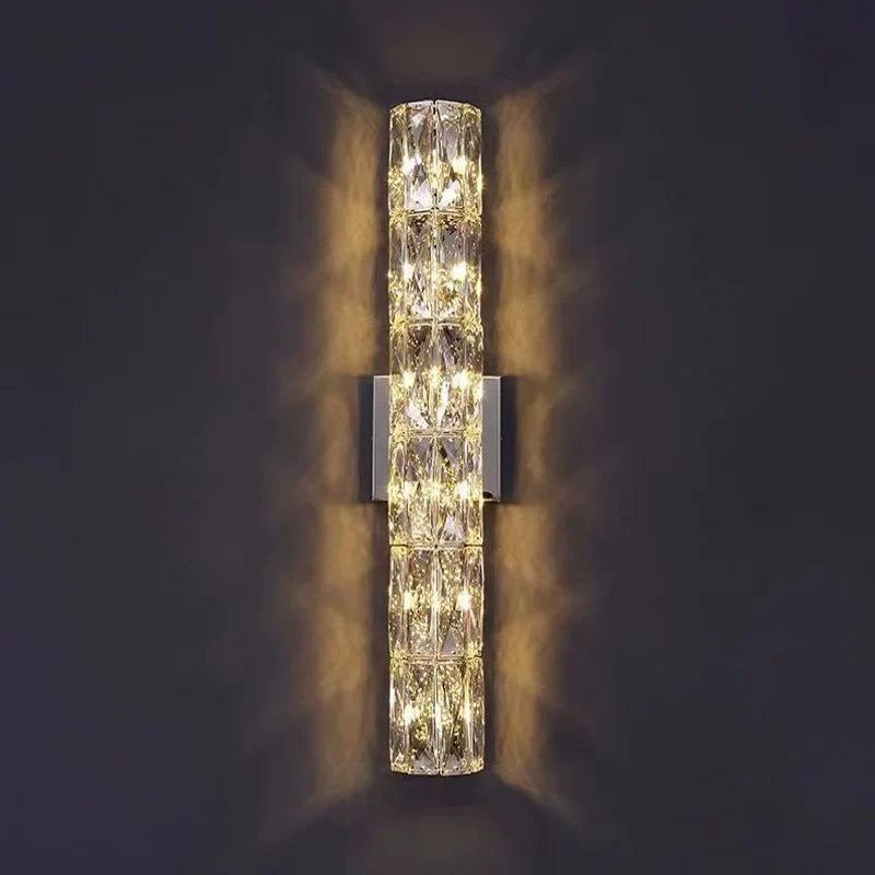 Afralia™ Crystal Luxury Wall Lamp for Bedroom & Living Room with LED Lights