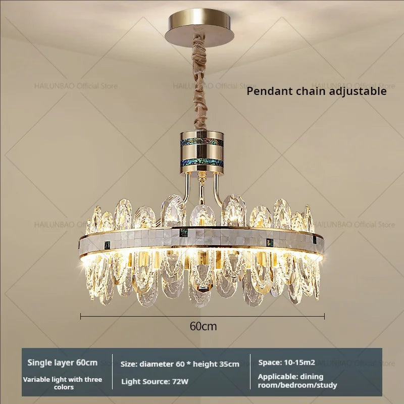 Afralia™ 2024 High-End Villa Crystal Chandelier with Hollow Design for Luxurious Living Rooms
