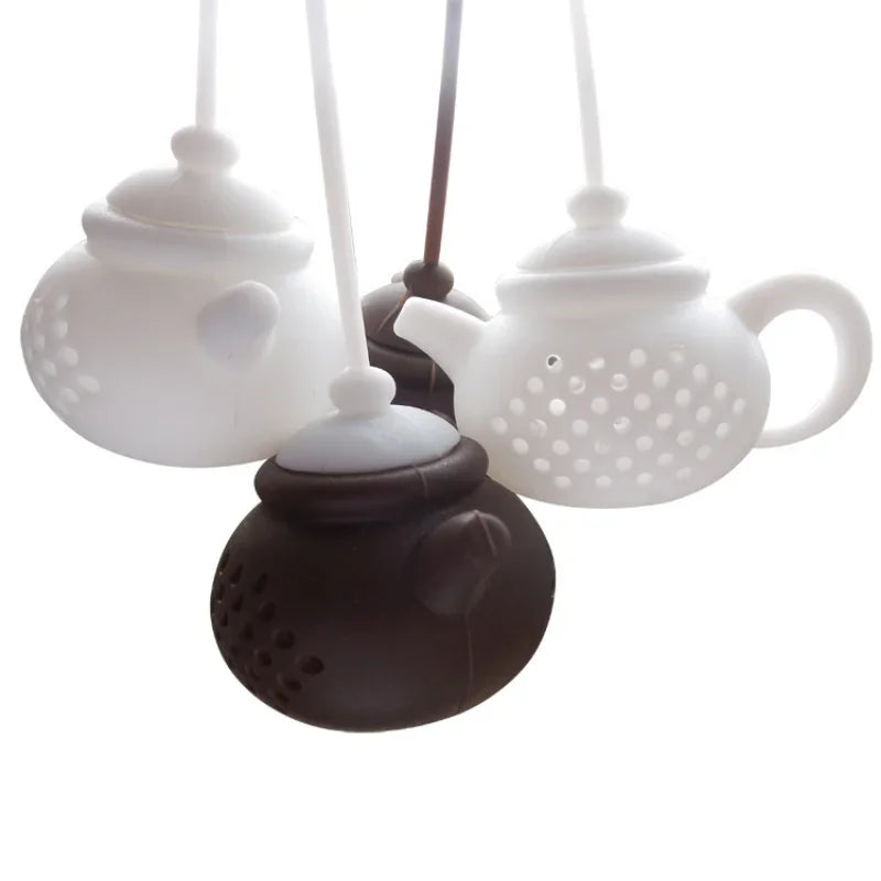 Afralia™ Teapot-Shape Tea Infuser Strainer: Reusable Silicone Filter for Tea Leaves