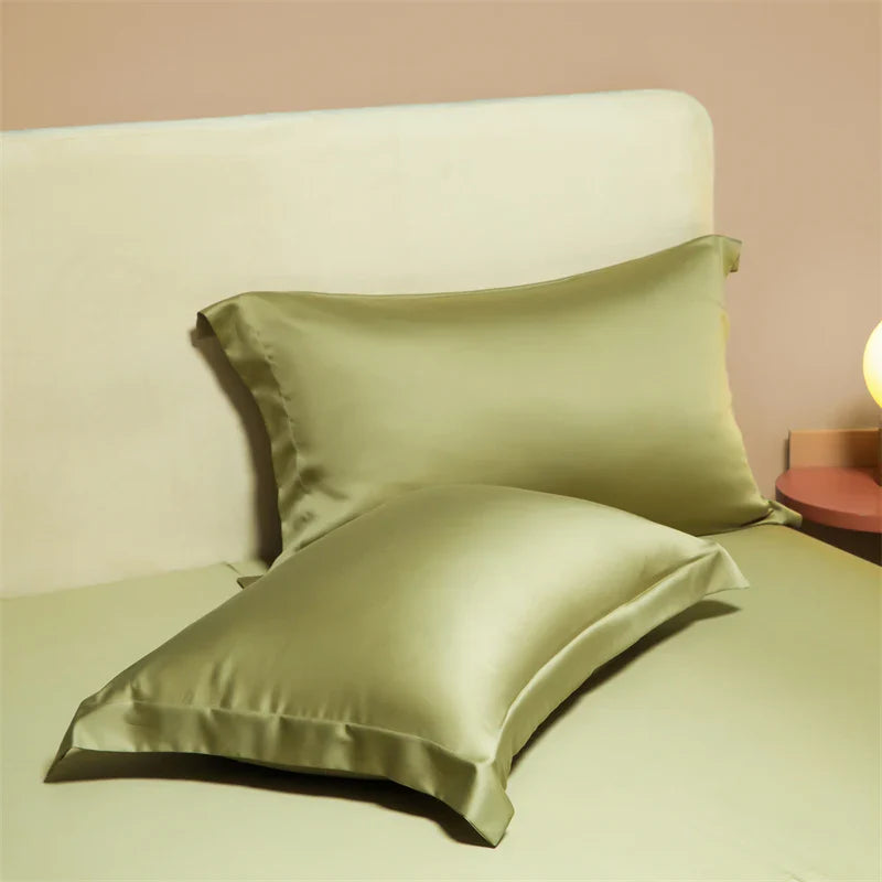 Afralia™ Egyptian Cotton Pillowcase Set - Solid Color Pillow Shams Covers