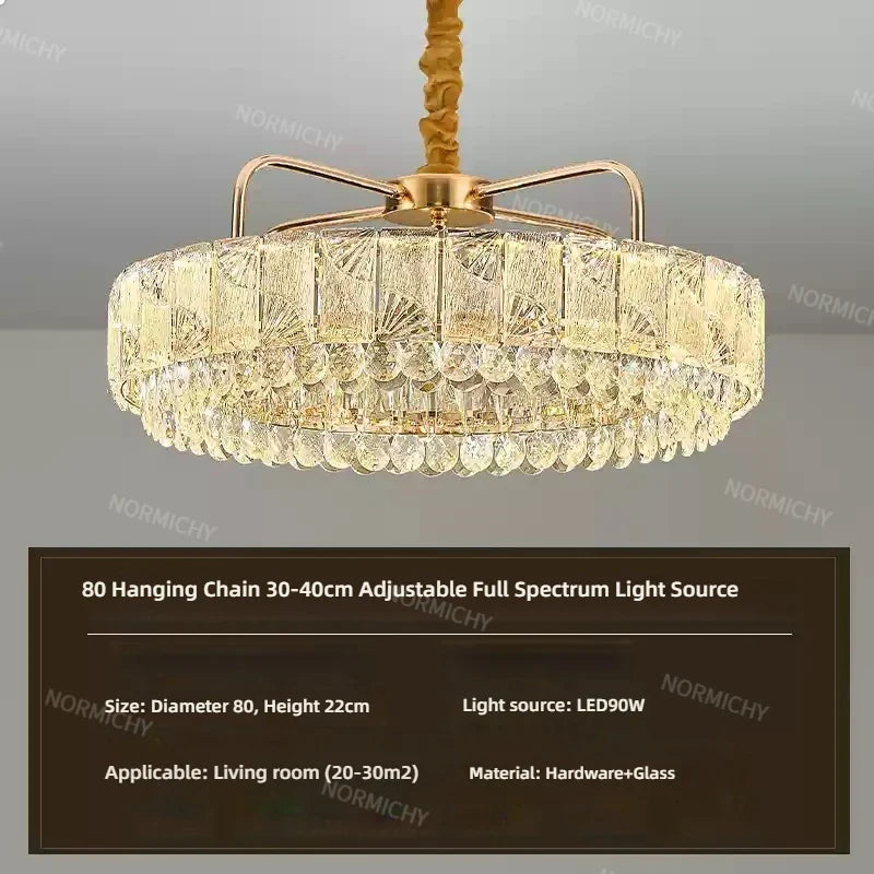 Afralia™ Luxury Crystal Pendant Light for High-End Atmosphere