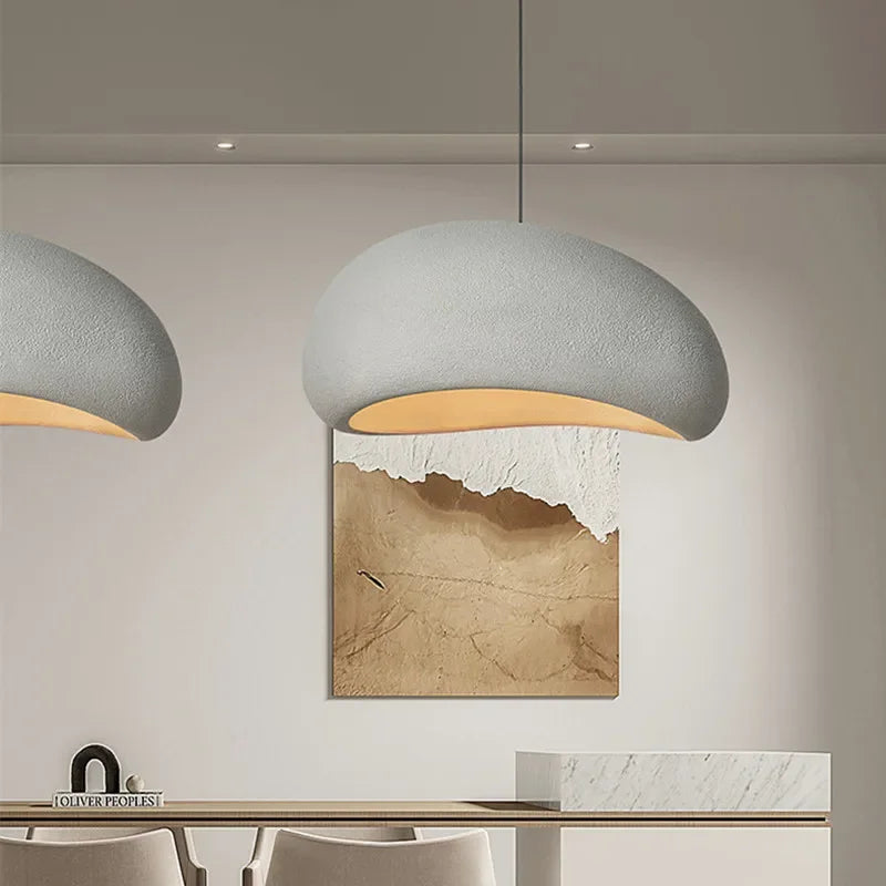 Afralia™ Modern Wabi Sabi LED Pendant Lamp for Kitchen Island, Dining Room & Restaurant