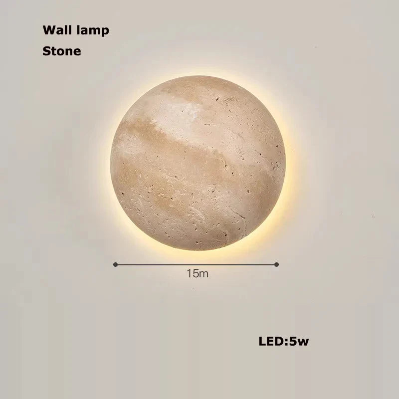 Afralia™ Bohemian Wood Bead Chandelier & LED Ceiling Light Fixture