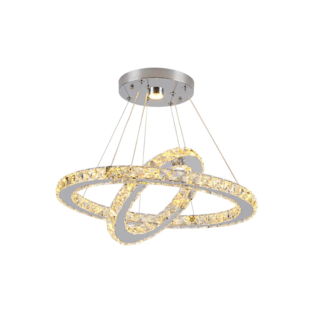 Afralia™ Crystal Chandelier: Luxury LED Pendant Lighting for Living & Dining Room