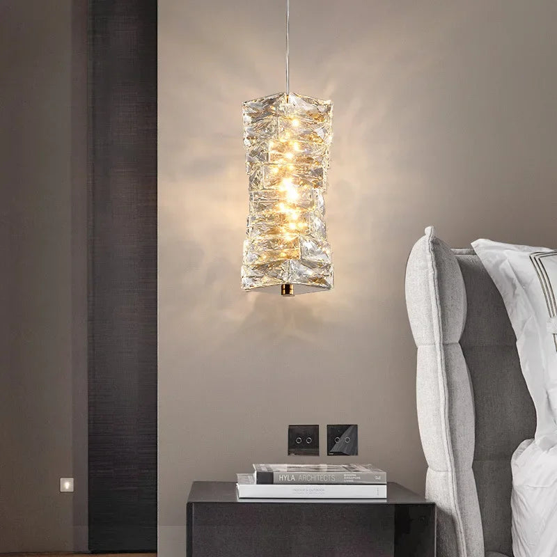 Afralia™ Crystal LED Ceiling Chandelier: Modern Luxury Living Room Wall Lamp