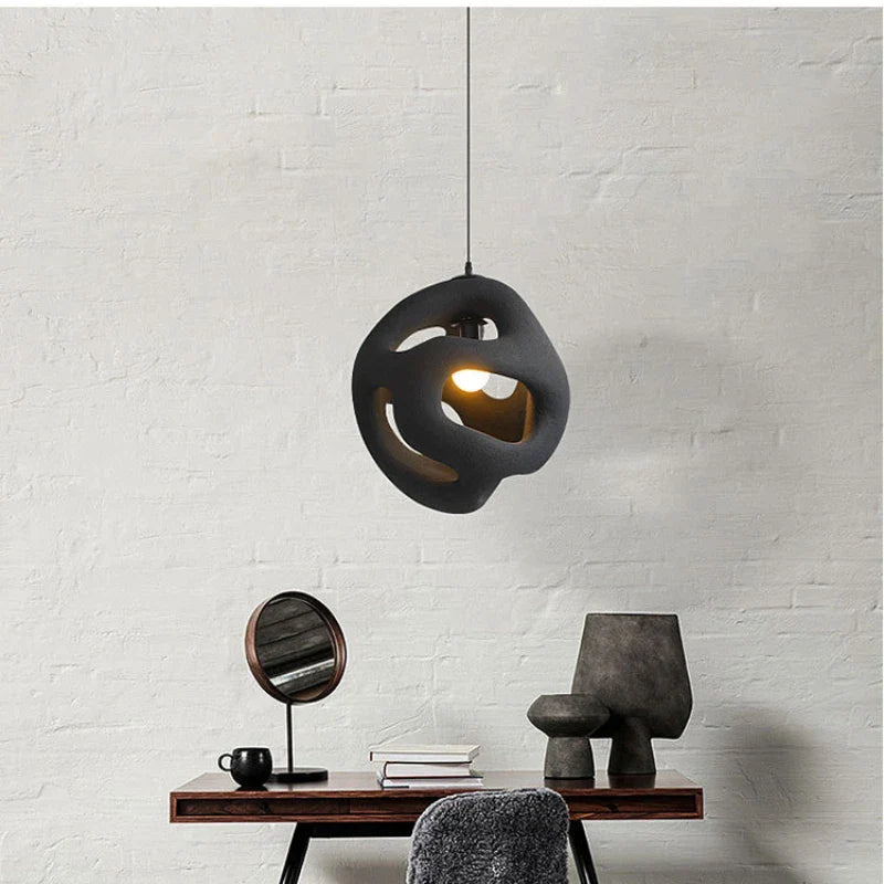 Afralia™ Wabi Sabi Chandelier: Modern Nordic Pendant Lamp for Living Room, Bedroom, Kitchen