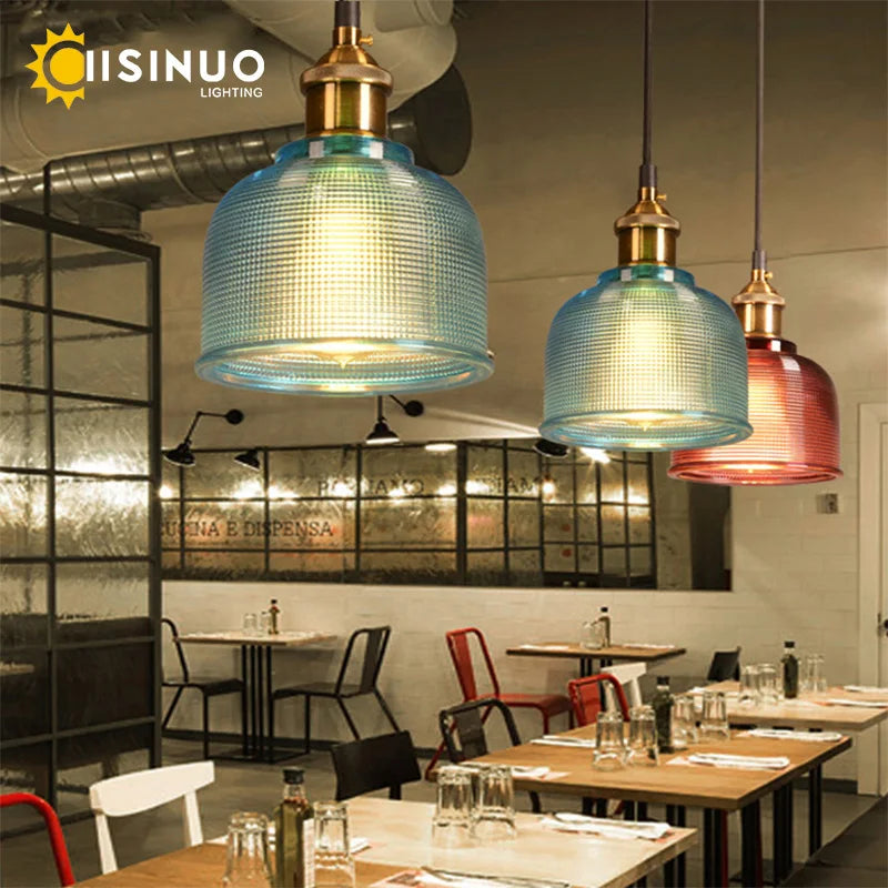 Afralia™ Glass Pendant Lights with E27 Holder for Dining Room, Bedroom, Bar, Café Décor