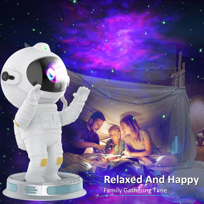 Afralia™ Galaxy Star Projector Night Light Remote Control Timer Kids Gift