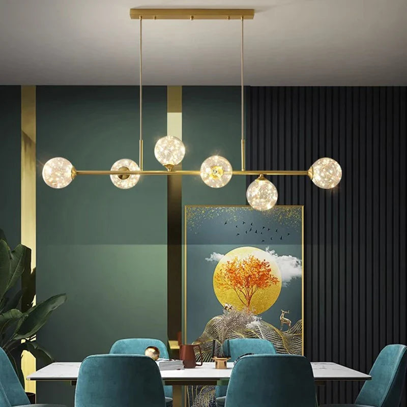 Afralia™ Modern Indoor Pendant Light LED Chandelier Ceiling Lamp