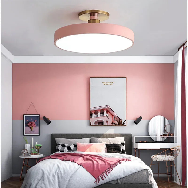 Afralia™ Modern LED Makaron Ceiling Chandelier - Stylish Lighting for Living Spaces