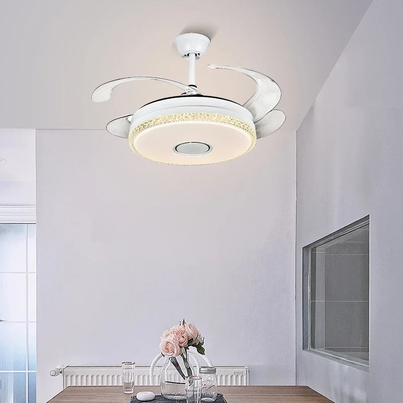 Afralia™ 42" Luxury Ceiling Fan Light with Remote Control for Bedroom and Dining Room
