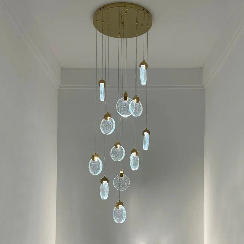 Afralia™ Modern Crystal Bubble Chandelier for Living Room Kitchen Décor