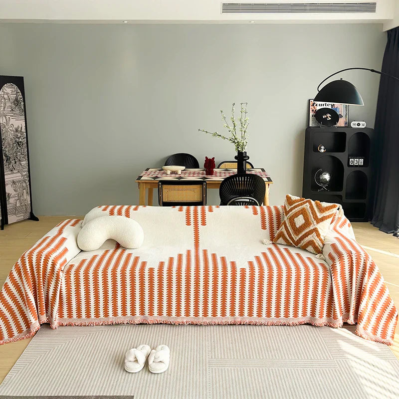 Afralia™ Chenille Sofa Cover: Thickened, Non-slip Couch Towel for Pets & Kids