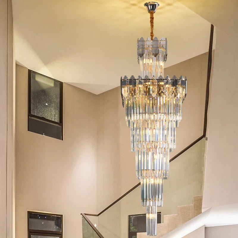 Afralia™ Crystal Chandelier: Elegant Light Fixture for Luxury Interiors