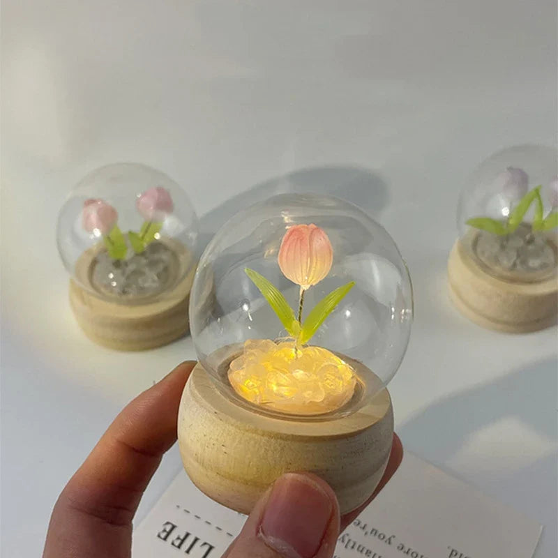 Afralia™ Tulip Night Light DIY Material Package for Romantic Ambient Lighting