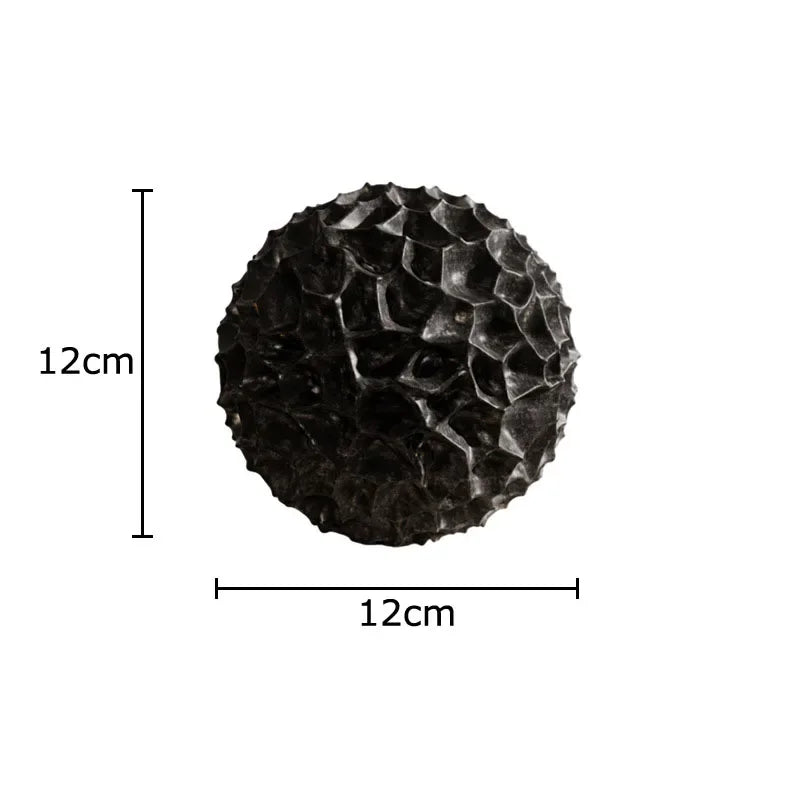 Afralia™ Honeycomb Ball Sculpture: Geometric Desk Decor & Abstract Art for Room Aesthetics